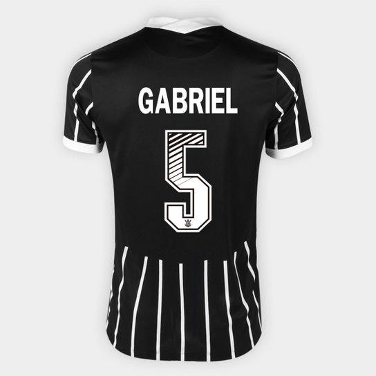 Camisa Corinthians II 20/21 - Gabriel Nº 5 - Torcedor Nike Masculina