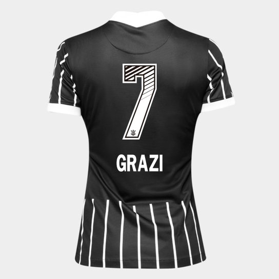 Camisa Corinthians II 20/21 - Grazi N° 7 - Torcedor Nike Feminina