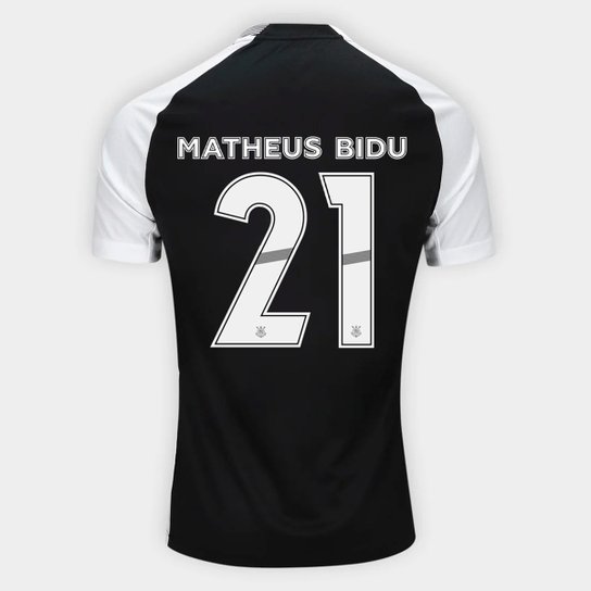 Camisa Corinthians II 25/26 Matheus Bidu Nº 21 Torcedor Nike Masculina