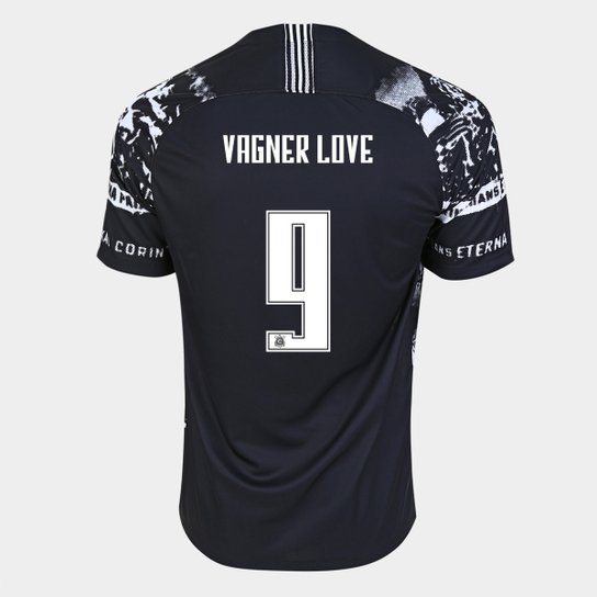 Camisa Corinthians III 19/20 Vagner Love Nº 9 - Torcedor Nike Masculina