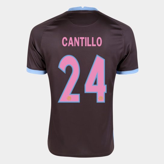 Camisa Corinthians III 20/21 Cantillo Nº 24 Torcedor Nike Masculina - Marrom+Azul