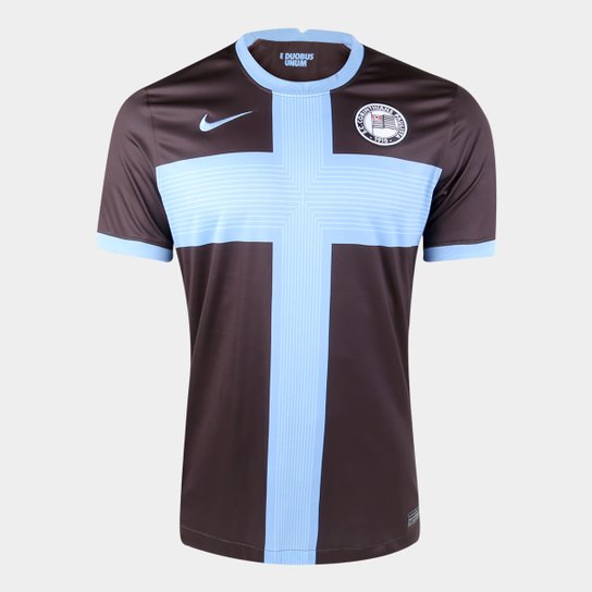 Camisa Corinthians III 20/21 G. Zanotti N° 10 Torcedor Nike Masculina - Marrom+Azul