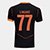 Camisa Corinthians III 25/26 Lingard Nº 77 Torcedor Nike Masculina - Preto+Laranja