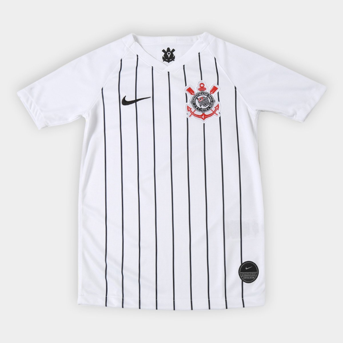 Camisa Corinthians Infantil I 19/20 s/nº Torcedor Nike Branco e Preto Shop Timão Camisa Corinthians Infantil I 19/20 s/nº Torcedor Nike Branco e Preto Shop Timão