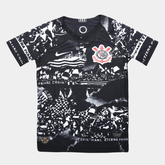 Camisa Corinthians Infantil III 19/20 s/nº Nike - Invasões - 1976 Rio de Janeiro
