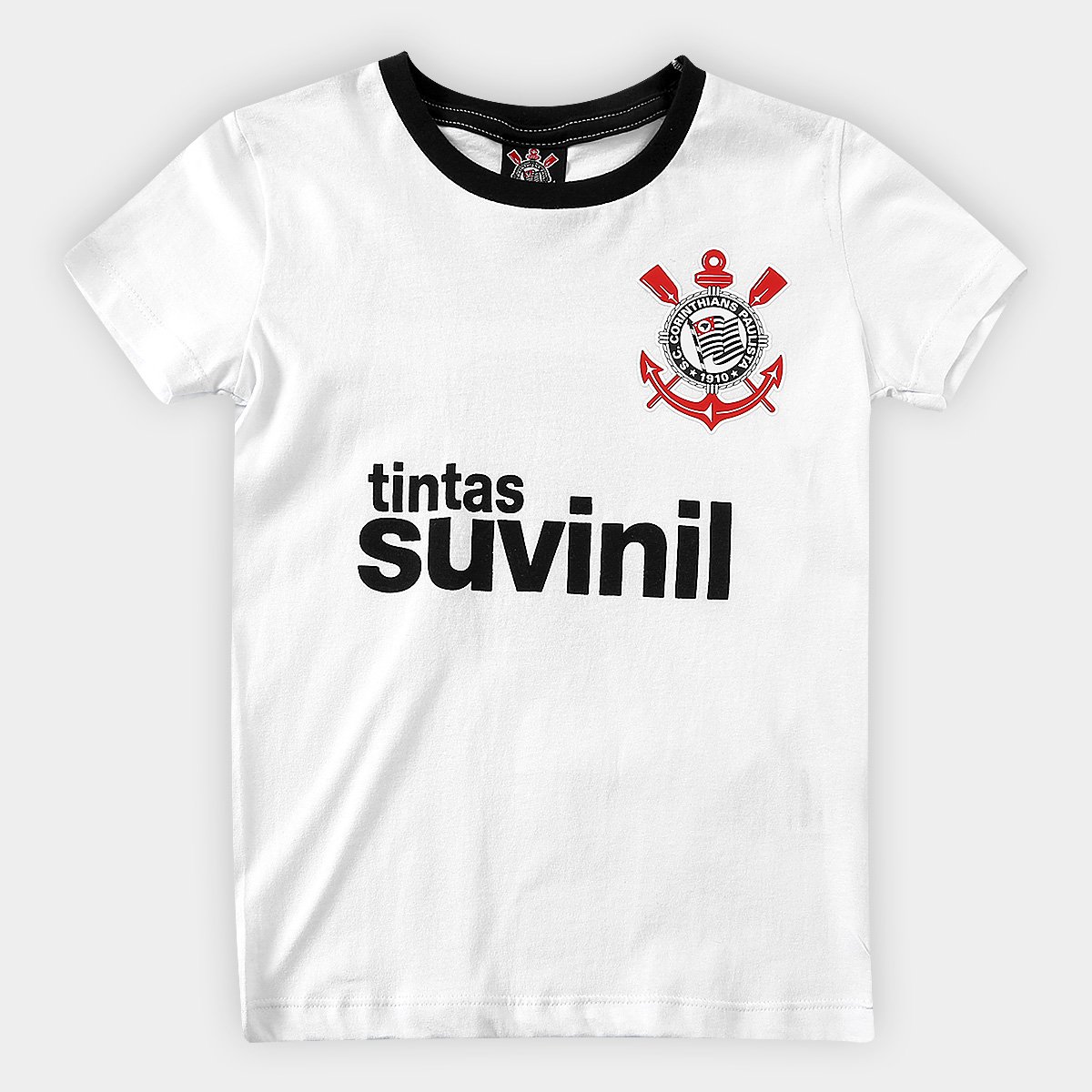Camisa Corinthians Infantil nº 9 s/ Patrocínio Branco Shop Timão Camisa Corinthians Infantil nº 9 s/ Patrocínio Branco Shop Timão