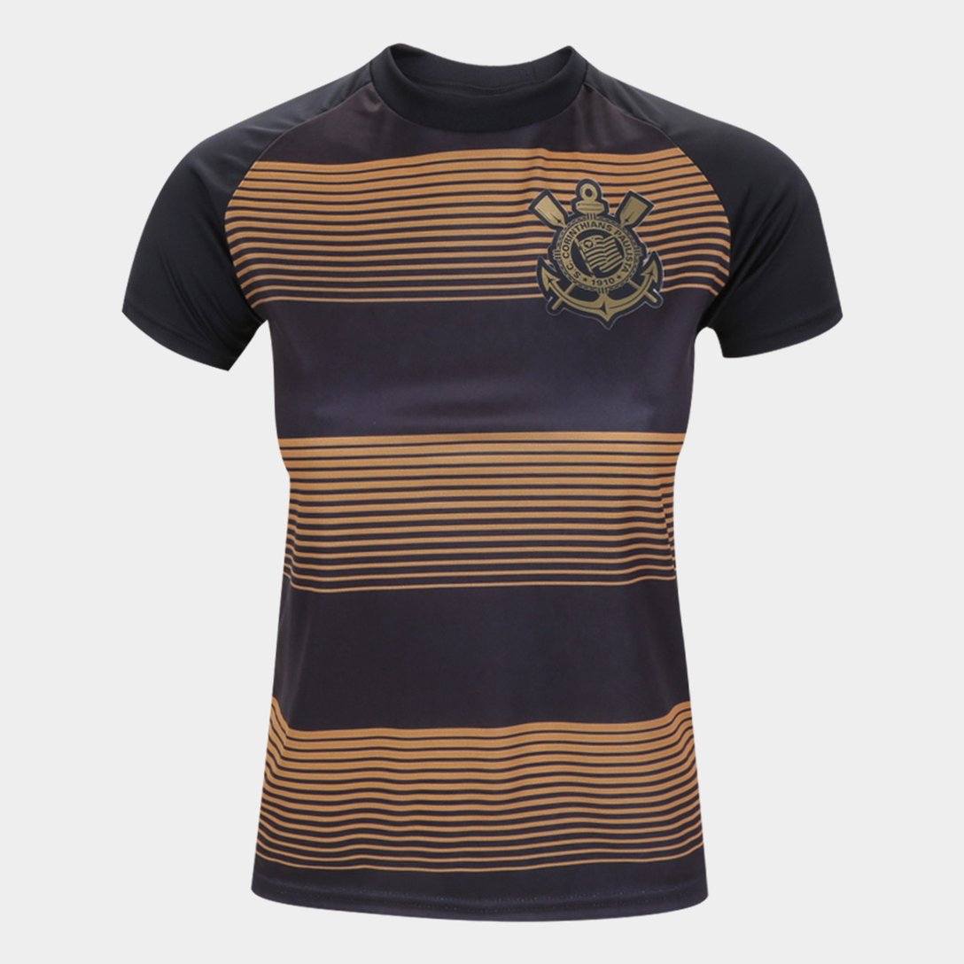 Camisa Corinthians Infantil Silverstone Edição Limitada Preto+Dourado