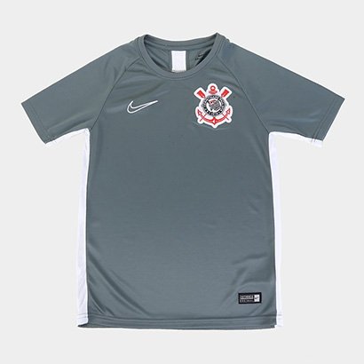 camisa corinthians treino cinza