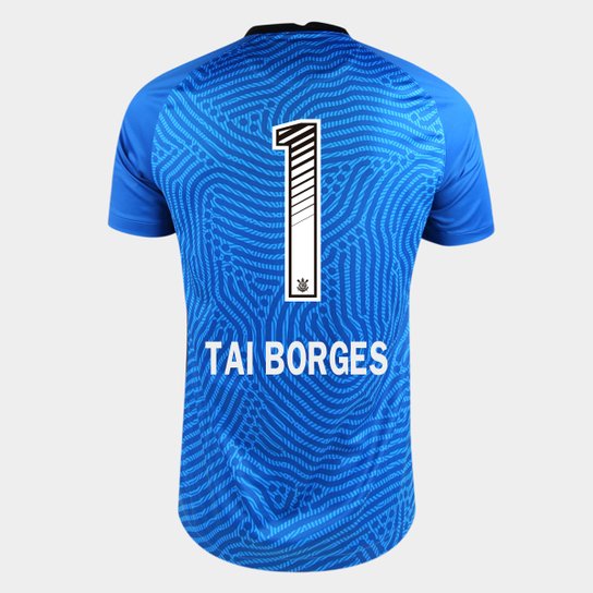 Camisa de Goleiro Corinthians 20/21  Tai Borges N° 1 Torcedor Nike Masculina