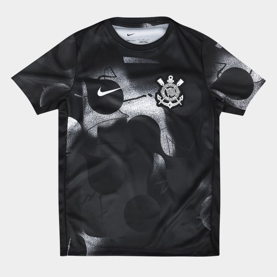 Camisa Infantil Corinthians Pré Jogo 25/26 Nike