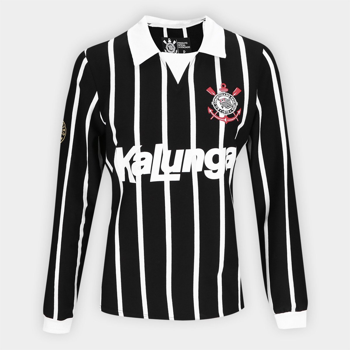 Camisa Manga Longa Retrô Kalunga Feminina