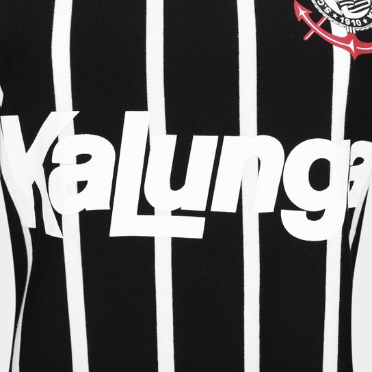 Camisa Manga Longa Corinthians Retrô Kalunga Feminina