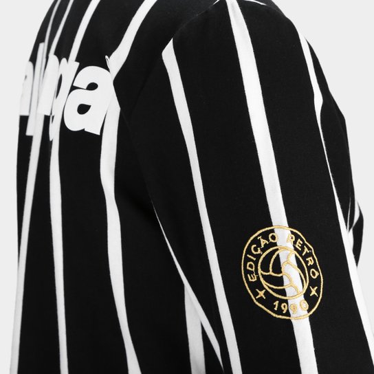 Camisa Manga Longa Corinthians Retrô Kalunga Feminina