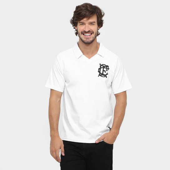 Camisa Polo Corinthian Casuals Retrô Masculina - Branco