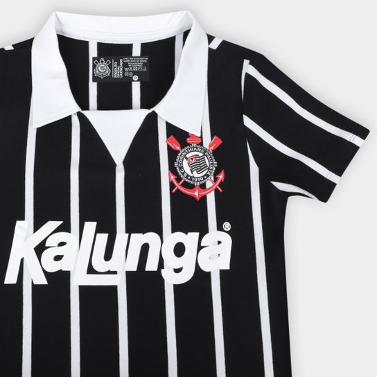 Camisa Polo Corinthians Coimbra Retrô Kalunga Feminina