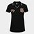 Camisa Polo Corinthians com Punho Feminina - Preto