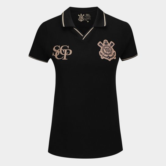 Camisa Polo Corinthians com Punho Feminina