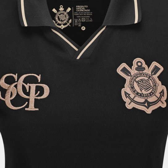 Camisa Polo Corinthians com Punho Feminina