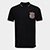 Camisa Polo Corinthians Com Punho Masculina - Preto