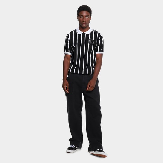 Camisa Polo Corinthians CP Listrada Masculina