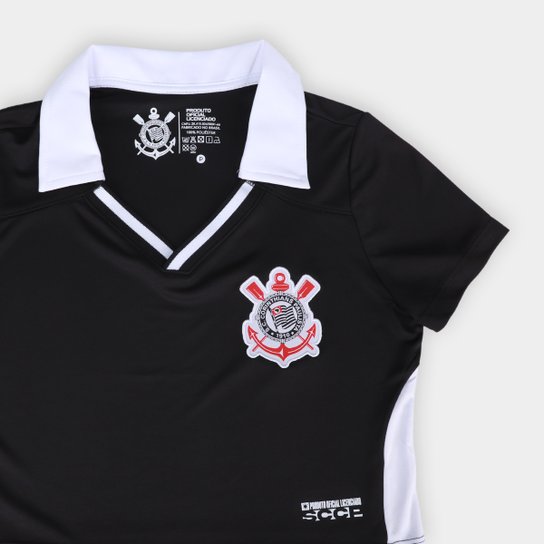 Camisa Polo Corinthians Feminina