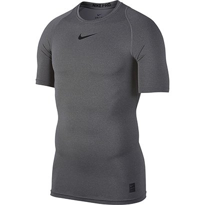 Camiseta Compressão Nike Pro Masculina - Cinza+Preto | Shop Timão