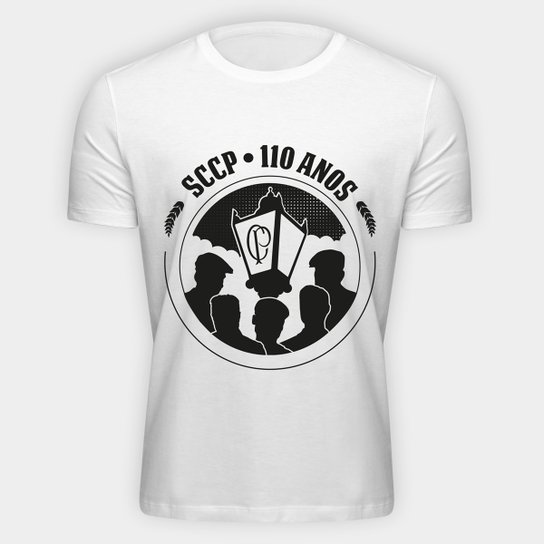 Camiseta Corinthians 110 Anos White Masculina