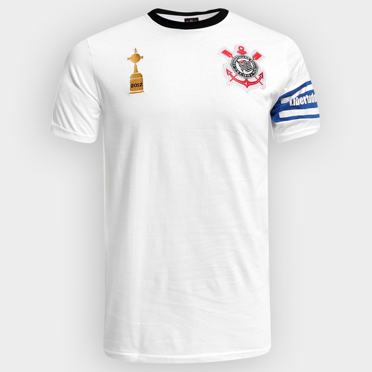 Camiseta Corinthians Capitães Libertadores 2012 n° 2 Branco