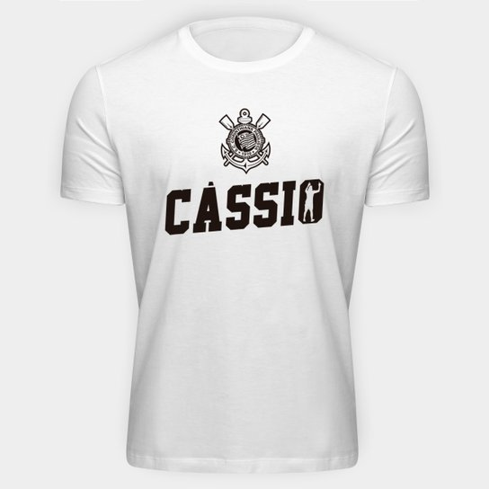 Camiseta Corinthians Cássio Logo Masculina