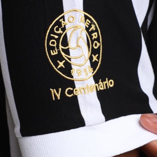 Camiseta Corinthians Centenário Bordada Masculina