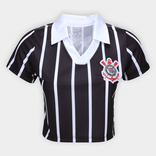 Camiseta Corinthians Cropped Feminina