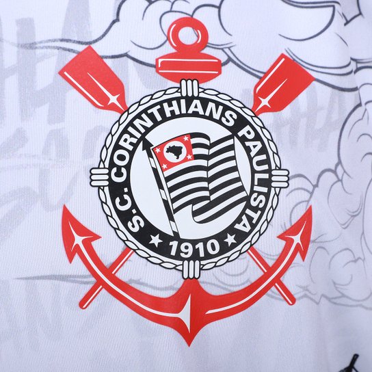 Camiseta Corinthians Esportiva Quebrada Masculina