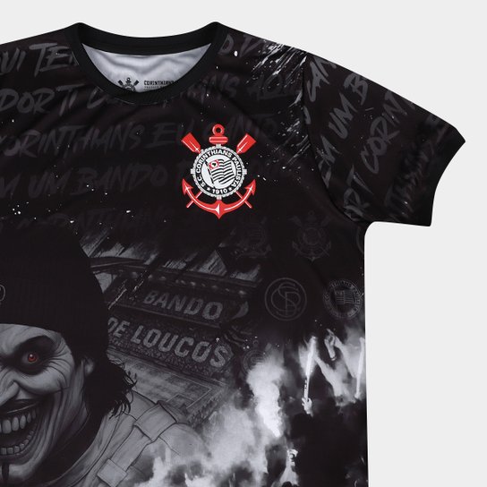 Camiseta Corinthians Esportiva Quebrada Masculina