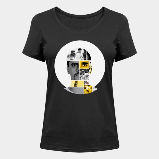Camiseta Corinthians Fagner Feminina - Preto