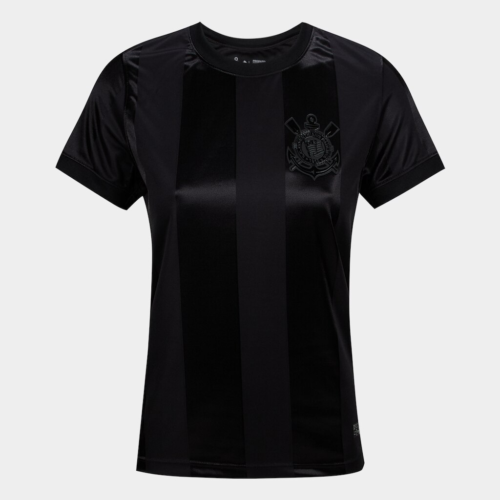 Camiseta Corinthians Listrada Feminina