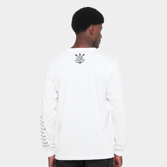 Camiseta Corinthians Manga Longa Masculina