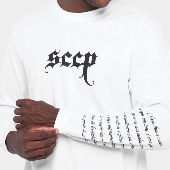 Camiseta Corinthians Manga Longa Masculina