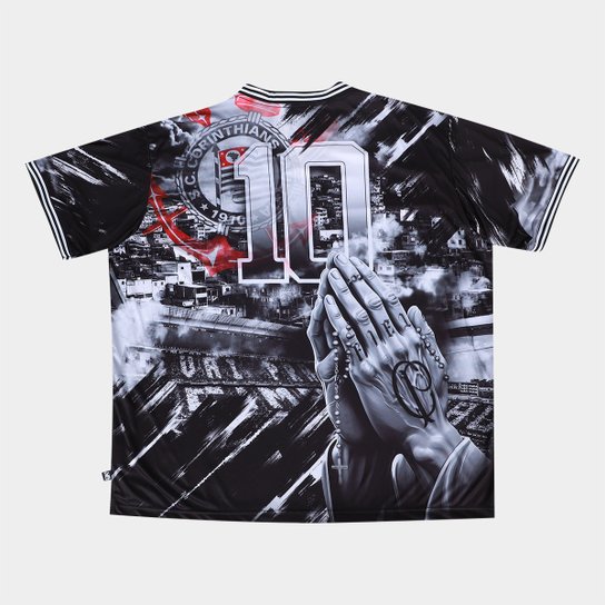 Camiseta Corinthians Plus Size Quebrada Masculina
