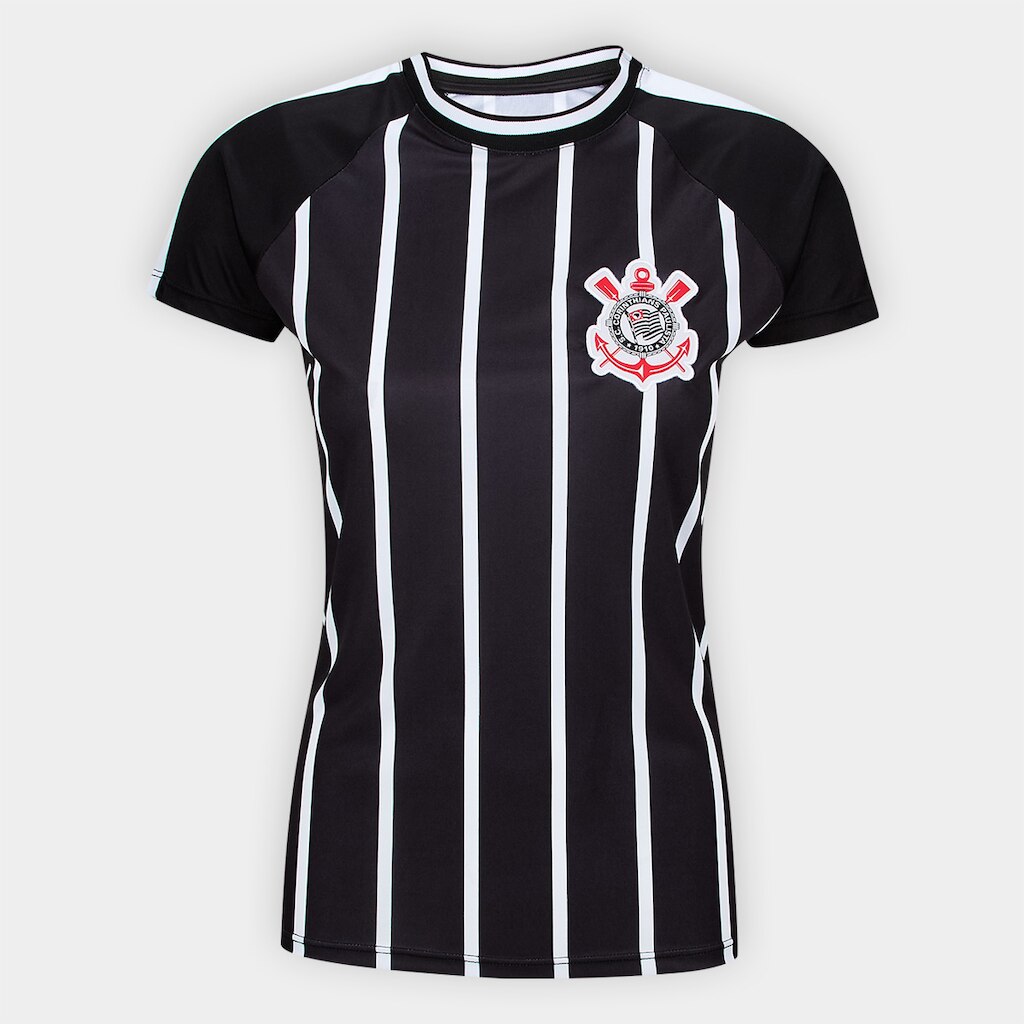 Camiseta Corinthians Raglan Feminina