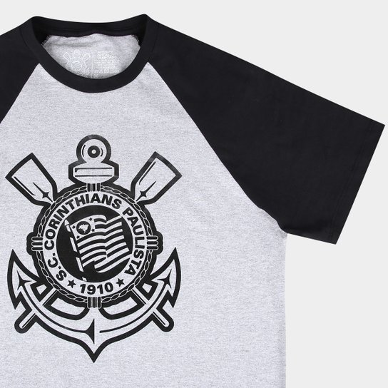 Camiseta Corinthians Raglan Masculina