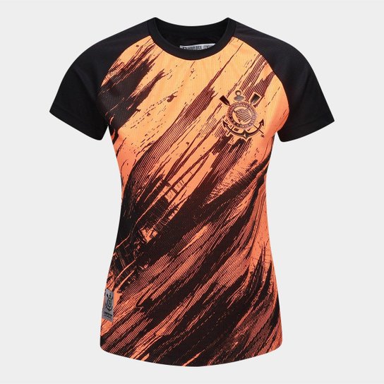 Camiseta Corinthians Rajados Feminina