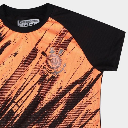 Camiseta Corinthians Rajados Feminina