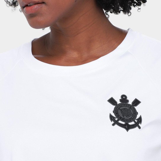 Camiseta Cropped Corinthians Coimbra Feminina