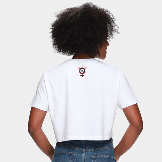 Camiseta Cropped Corinthians Feminina