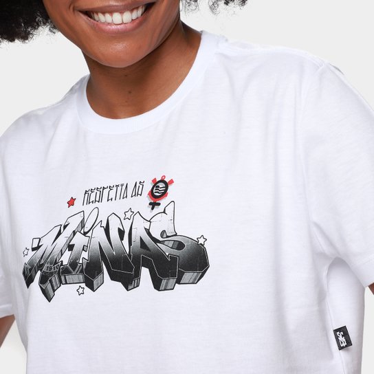 Camiseta Cropped Corinthians Feminina