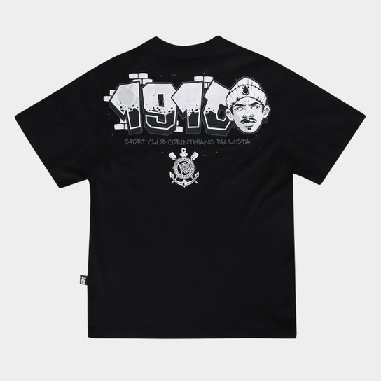 Camiseta Infantil Corinthians Oversized