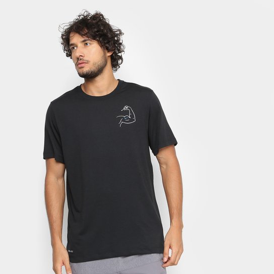 Camiseta Nike Dri-FIT Humor Masculina - Preto