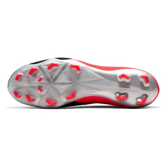 Chuteira Campo Nike Phantom Venom Academy FG - Vermelho+Prata