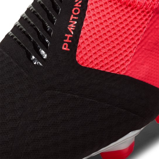 Chuteira Campo Nike Phantom Venom Academy FG - Vermelho+Prata
