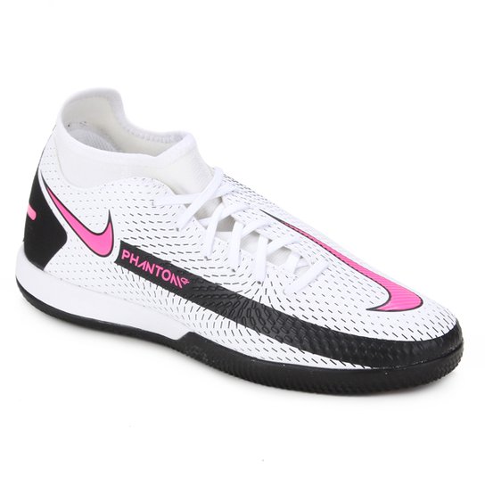Chuteira Futsal Nike Phantom Academy DF - Branco+Preto
